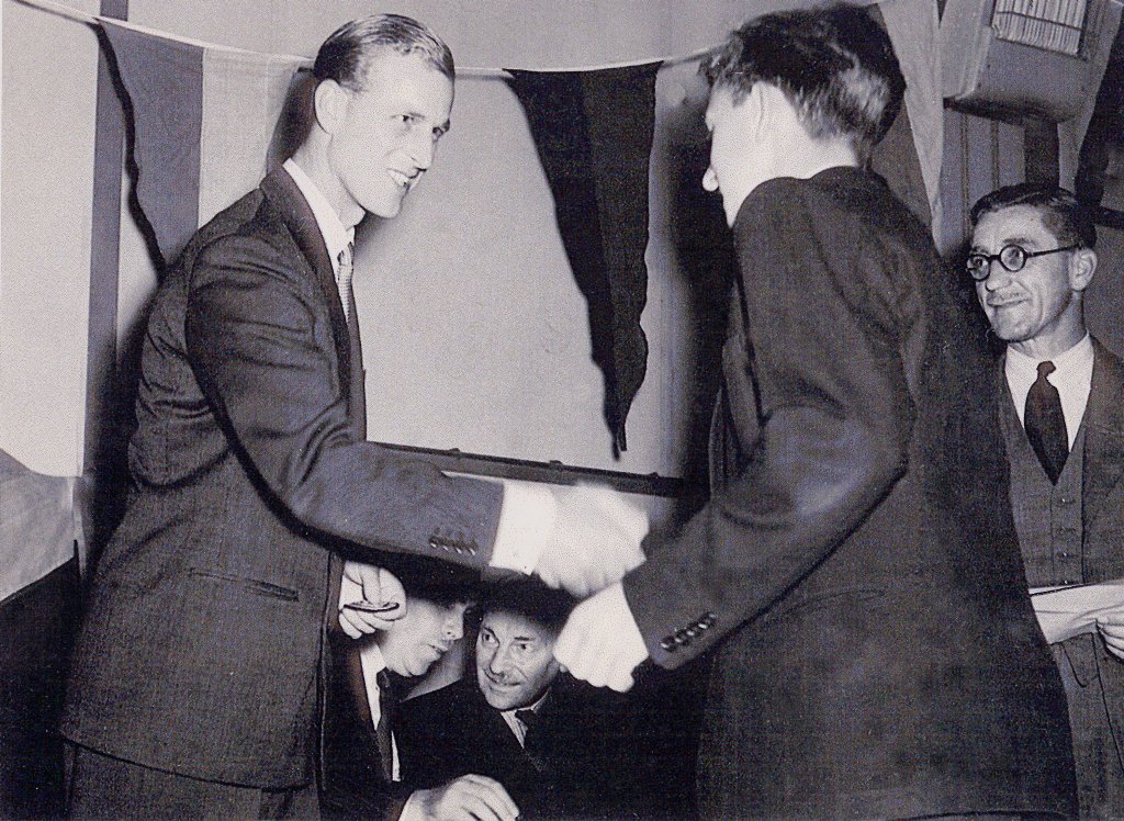 Prince Philip meeting Brunswick Club members, July 1949